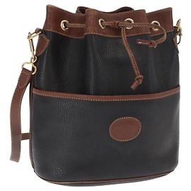 Borsa a Spalla in Pelle Nera e Oro GUCCI 001 904 0791 Auth 160619