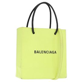 Bolso Tote de cuero BALENCIAGA 2 en 1 Amarillo 572411 Auth bs31818