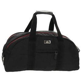 Borsa Boston GUCCI in nylon nero e argento 122324 Auth bs31848