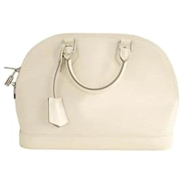 Louis Vuitton Bolso de Mano Alma en Cuero Ecru