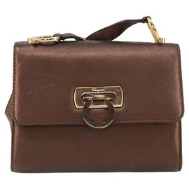 Borsa a Spalla Gancini in Pelle Salvatore Ferragamo