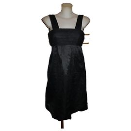Vera Wang Mini Kleid Schwarz mit Oberteil