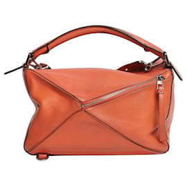 Borsa Puzzle media in salmone - Loewe