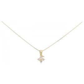 Autre Marque Collana di Diamante a Fiore in Au750