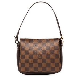 Trousse Pochette Damier Ebene Marrone Louis Vuitton