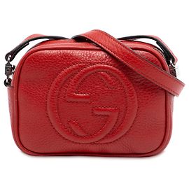 Mini borsa in pelle rossa Gucci per bambini Soho Disco