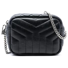 Borsa Bowling Loulou Piccola in Pelle Nera di Saint Laurent