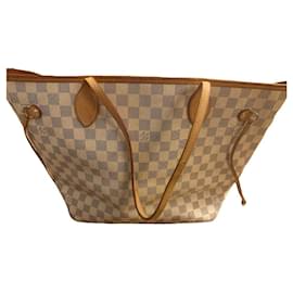 Louis Vuitton Borsa Neverfull MM Damier blu