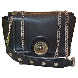 Borsa a mano Versace Jeans Couture nera in ecopelle