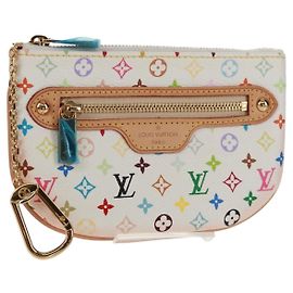 LOUIS VUITTON Pochette MM Monogram Multicolore Blanche M60028 LV Auth 159454V