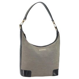 Borsa a Spalla GUCCI Tela Beige Oro 001 4204 Auth 158461