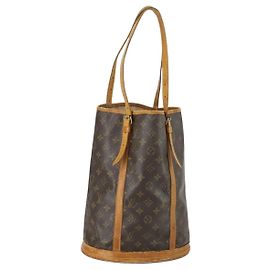 LOUIS VUITTON Monogram Bucket GM Schultertasche M42236 LV Auth ka1121