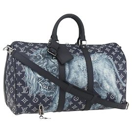 LOUIS VUITTON Monogram Savanna Keepall Bandouliere 45 Borsa M54129 Auth 159443SM
