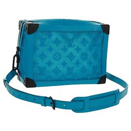 LOUIS VUITTON Borsa Trunk Morbida in Rete Monogram Blu M45074 LV Auth 160888SAM
