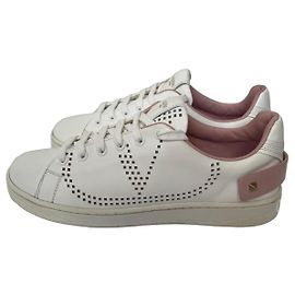 Sneaker Valentino Garavani V-LOGO in pelle bianca