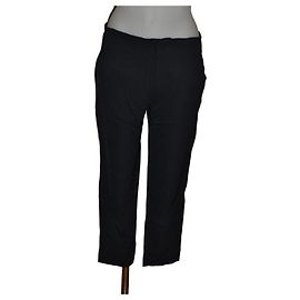 Pantalones de corte recto Gucci negros de lana y viscosa