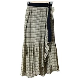Autre Marque Falda Transparente de Cuadros Snidel
