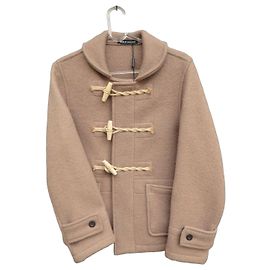 Abrigo duffle Gloverall beige de lana