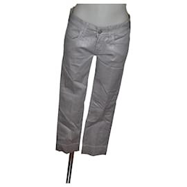 Karl Lagerfeld pants grey shiny cotton size 27