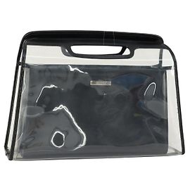 Borsa a mano in vinile trasparente GUCCI 000 2058 0548 5 Auth 151521