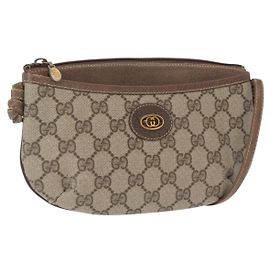 Gucci Borsa a Spalla GG Supreme PVC Beige Oro 904 02 020 Auth ep12554