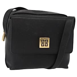 Borsa a Spalla GIVENCHY in Pelle Nera Oro Auth 153738 - Givenchy