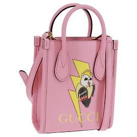 Borsa a mano GUCCI in pelle 2 in 1 rosa oro 671623 Auth 159011M