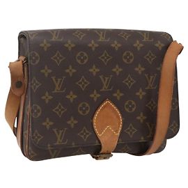 LOUIS VUITTON Borsa a Spalla Monogram Cartouchiere GM M51252 LV Auth ka1179