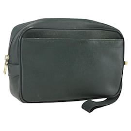 LOUIS VUITTON Pochette Karga Taiga Épicea M30814 LV Auth ka1191