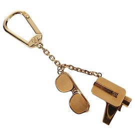 LOUIS VUITTON Schlüsselanhänger Cannes Schlüsselhalter aus Metall Gold M65383 LV Auth 159493M