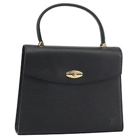 LOUIS VUITTON Borsa a Mano Epi Malesherbes Nera M52372 LV Auth 158324