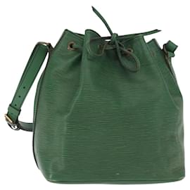 LOUIS VUITTON Borsa a Spalla Petit Noé Epi Verde M44104 LV Auth ep12277