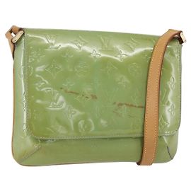 LOUIS VUITTON Borsa a Spalla Vernis Thompson Street Blu Baby M91009 Auth 160550