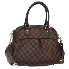 LOUIS VUITTON Borsa a Mano Trevi PM Damier Ebene 2way N51997 LV Auth ep12513