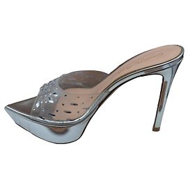 pumps mules sandals gianvito rossi plexy pvc size 11 us new 41 eu genuine sexY