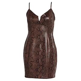 Abito mini slip ASTR the Label stampa pitone marrone - Autre Marque