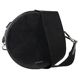 Borsa Drum Piccola Jil Sander in Pelle Nera