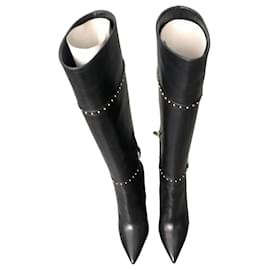 Stivali in pelle nera Roberto Cavalli