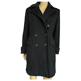 Abrigo de lana Max Mara negro