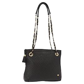 Borsa a spalla vintage Bally in pelle trapuntata con catena