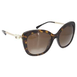 CHANEL COCO Mark Sunglasses plastic Clear 5044-B CC Auth  display picture 2