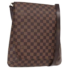 LOUIS VUITTON Borsa a Spalla Musette Damier Ebene N51302 LV Auth ka1013