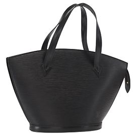 LOUIS VUITTON Epi Saint Jacques Handtasche Schwarz M52272 LV Auth bs32028
