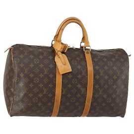 LOUIS VUITTON Borsa Boston Monogram Keepall 50 M41426 LV Auth 155568