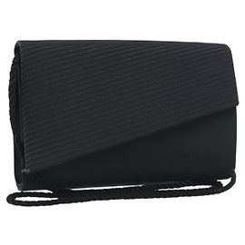 Bolsa de Ombro Christian Dior Nylon Preto Ouro Auth 160677