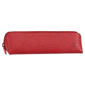 LOUIS VUITTON Epi Trousse Crayons Pen Case Red M56547 LV Auth am10091