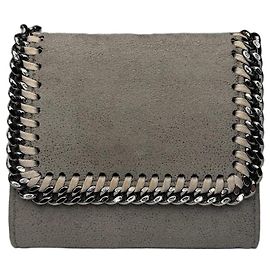 Stella Mc Cartney Tarjetero / Cartera de cuero vegano Stella McCartney vintage - Gris