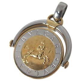 Bulgari Pendente Sagittario Bvlgari in oro 18K e acciaio inossidabile