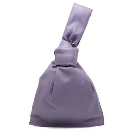 Borsa BV Twist Mini in pelle di vitello viola di Bottega Veneta