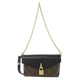 Borsa a spalla Louis Vuitton Monogram con lucchetto sulla tracolla